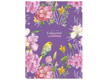 Füzet, tűzött, kockás, A4, 80 lap, SHKOLYARYK Colourful,