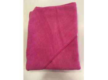 Gyermek kapucnis fürdőlepedő 90x90 pink Vixi