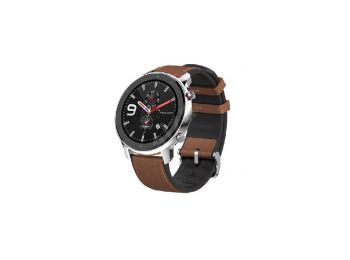 Xiaomi Amazfit GTR 47mm rozsdamentes acél, barna szíjjal O