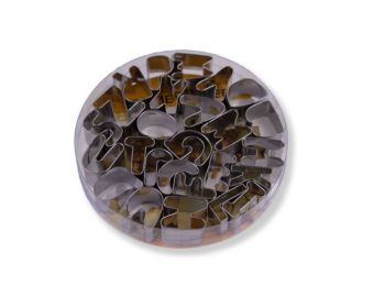 26 részes fém betű kiszúró készlet