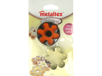 Metaltex rugós virág alakú linzer kiszúró készlet