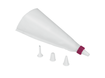 Műanyag Metaltex habzsákos tortadíszítő készlet