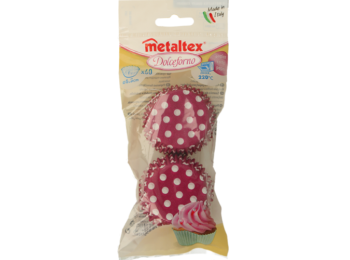 60 db színes pöttyös Metaltex muffin papír