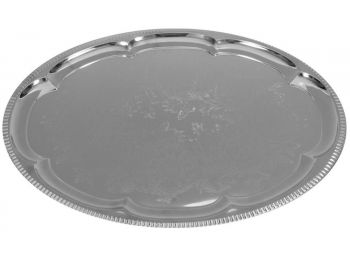Fém pincértálca ovális mintás 45,5 x 34 cm