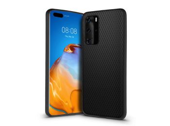 Huawei P40 hátlap - Liquid Air - fekete