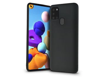 Samsung A217F Galaxy A21s szilikon hátlap - Soft - fekete