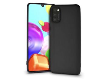 Samsung A415F Galaxy A41 szilikon hátlap - Soft - fekete