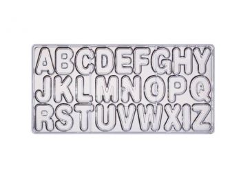 26 adagos polikarbonát csokoládé betűforma