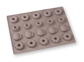 20 adagos virág, kuglóf, fánk szilikon forma