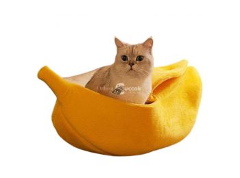 Banán alakú macska ágy