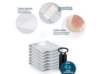 Vákuumos tárolózsák pumpával