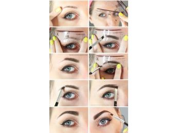 Szemöldök forma, szemöldök sablon