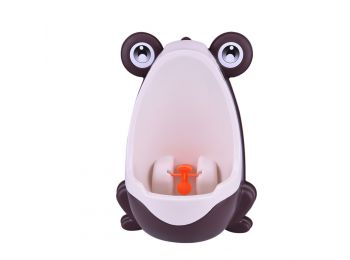 Falra szerelhető, mókás gyermek piszoár (kávébarna)