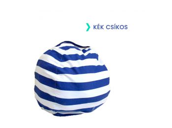 Plüss tároló babzsák gyerekszobába (kék)