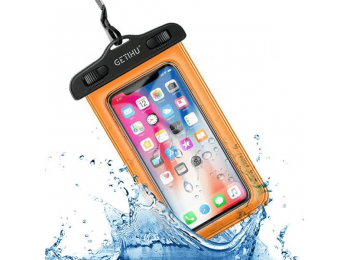 Vízálló telefontok (narancssárga)