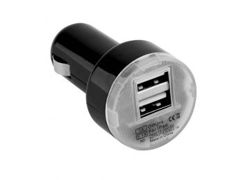 DUAL szivargyújtós USB töltő