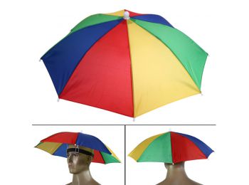 Színes esernyő kalap