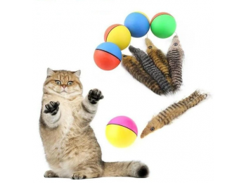 Mozgó labda és rágcsáló Cica játék
