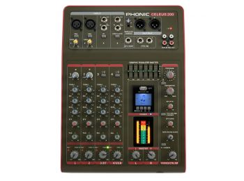 Phonic Celeus200 Keverőpult USB/MP3/BlueToot/Digit.effekt