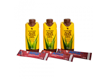 Argi+ and Aloe Mini Tripack 3 x 10 g + 3 x 330 ml Forever Living Products
