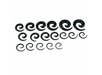 18 db-os hajlított fültágító szett