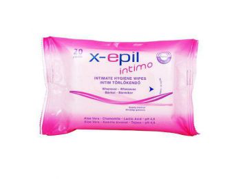 X-Epil Intimo intim törlőkendő XE9301, 20 db
