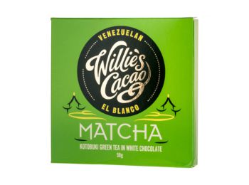 Willi's Cacao - Kotobuki zöld tea, fehér csokoládé 50g