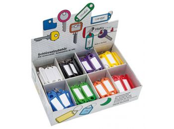 Kulcscímke display 200 db, S -akasztóval, WEDO, 8 különb