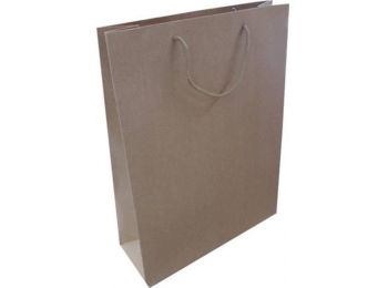 Dísztasak, 37x28x10 cm, natúr (HPRT868)