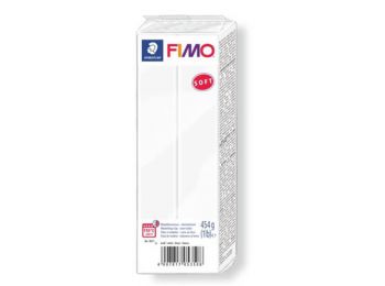 Gyurma, 454 g, égethető, FIMO Soft, fehér (FM80210)