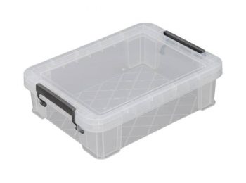 Műanyag tárolódoboz, átlátszó, 2,3 liter, ALLSTORE (CS