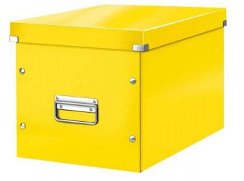 Tároló doboz, L méret, LEITZ Click&Store, sárga (E610800