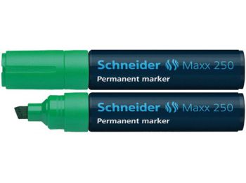 Alkoholos marker, 2-7 mm, vágott, SCHNEIDER Maxx 250, zöld