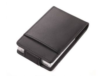 Bankkártyatartó, bőr, 10 db-os, RFID védelemmel, TROIKA, fekete (TROCCC83BK)