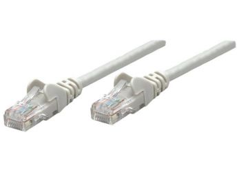 Hálózati kábel, S/FTP, Cat6A, CU, 1 m, INTELLINET, szürk