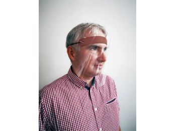 Arcpajzs, bőr homlokpánttal, PANTA PLAST (INP33699)