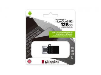 Pendrive, 128GB, USB 3.2/microUSB, KINGSTON Data Traveler Mi