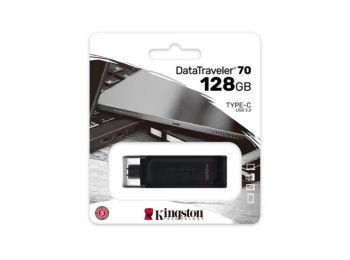 Pendrive, 128GB, 80 USB-C, KINGSTON DataTraveler 70 (UK128DT