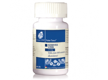 Natur Tanya® 25 mg-os Szerves Cink tabletta 60 db