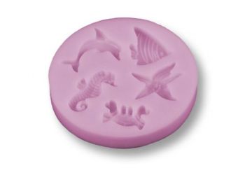Apró tengeri állatok szilikon fondant forma