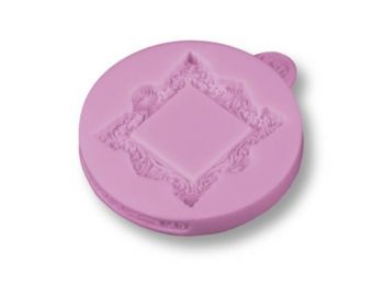 Barokk képkeret szilikon fondant formázó