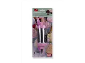 Fém tortadíszítő tubus spatulával