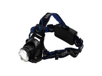 LED-es tölthető fém fejlámpa, ZOOM, 1000 lumen