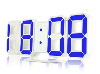 LED digitális óra és hőmérő- kék Leddel
