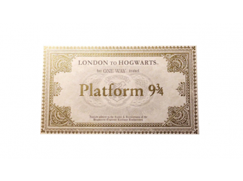 Harry Potter 9 és 3/4 vágány vonatjegy és Kóbor Grimbus