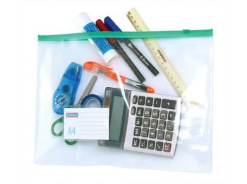 Irattartó tasak, A4, PVC, simítózáras, DONAU (D1798)