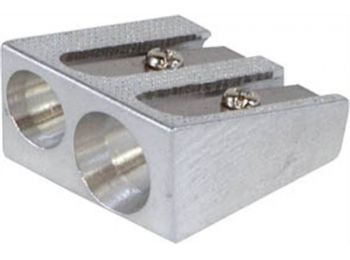 Hegyező, kétlyukú, fém, DONAU (D7862)