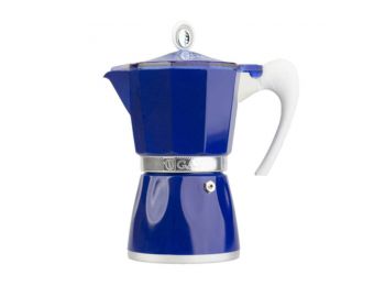 Bella Kék 6 csészés Gat Kotyogós Kávéfőző