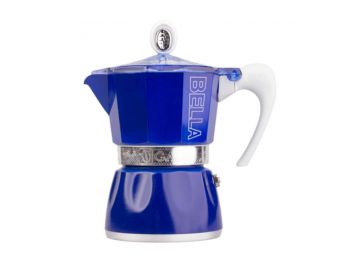 Bella Kék 3 csészés Gat Kotyogós Kávéfőző