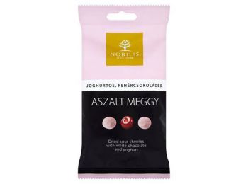 Aszalt meggydrazsé, 100 g, NOBILIS, joghurtos-fehércsokol�